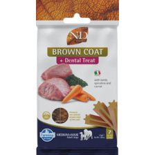 Pamlsok Farmina N&D Brown Dog Lamb, Spirulina and Carrot Adult medium & maxi 100g